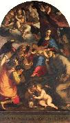 Paggi, Giovanni Battista Madonna and Child with Saints and the Archangel Raphael oil painting reproduction